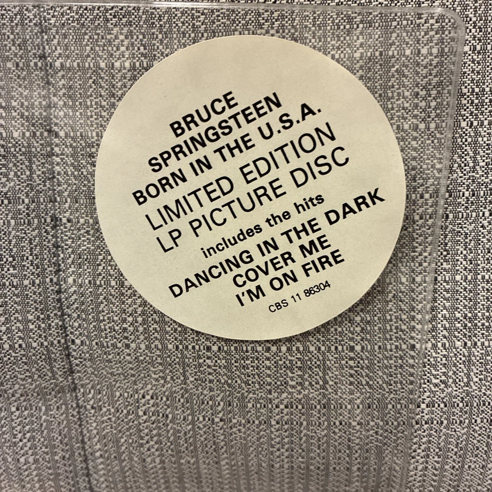 Bruce Springsteen Born In The U.S.A. ‘84 Limited Edition U.K. Vinyl Picture Disc - Image 3 of 3