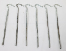 Vintage Twisted Tent Stakes - MADE IN USA - Quantity 6
