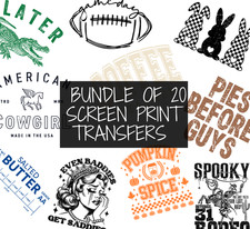 Screen Print Transfers - Bundle of 20 Random Screen Print Transfers
