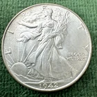 1942 Walking Liberty Half Dollar Almost Uncirculated Plus Luster Free Shipping