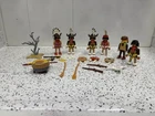 PLAYMOBIL 3732 Buffalo Indian Dancers & Trader Accessories headdress vintage1974