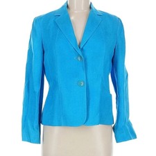Talbots Women s Blue Linen Blazer Size 8P