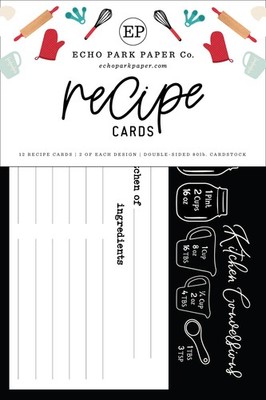 Echo Park Recipe Cards 4X6-Farmhouse Kitchen