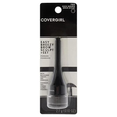 COVERGIRL Easy Breezy Brow Sculpt and Set Pomade 705 Rich Brown New in Package