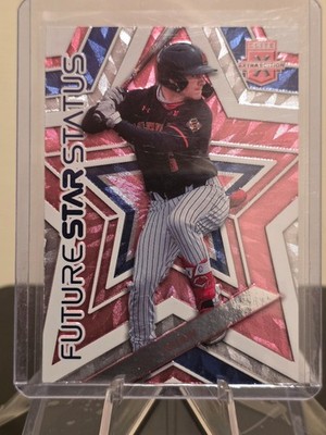 2023 Panini Elite Extra Edition Matt Shaw Die PINK Future Star Status Cubs RC