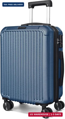 LIGHT FLIGHT Carry On Luggage 22x14x9 Airline Approved, Durable Hard Shell Carry