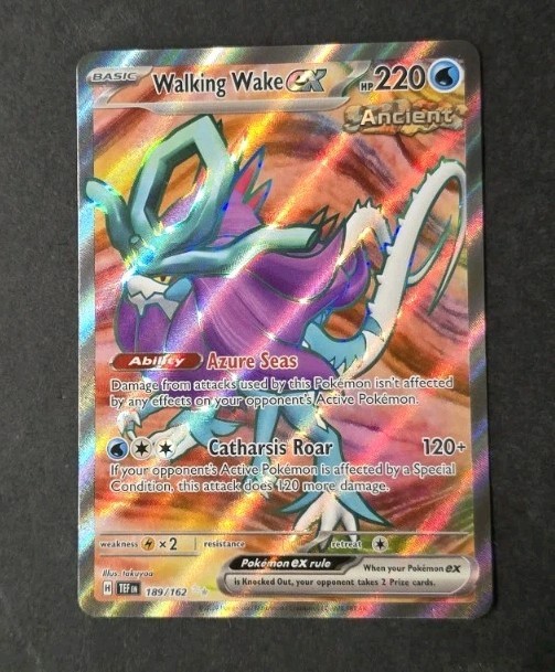 Walking Wake ex 189/162 Temporal Forces Holo Ultra Rare Pokemon Card NM