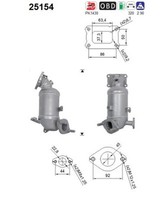 Katalysator AS 25154 FüR Hyundai I10 2 BA IA LPG KIA Picanto 3 JA