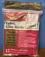 Aleene's Hot Glue Glue Gun Sticks for Fabric -12 Pack White 4" #8060 NEW NOS