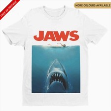 Jaws T Shirt Unisex Movie Poster 70s 80s Shark Movie Film Retro Movie Tee Meg