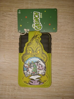 Loungefly How The Grinch Stole Christmas Grinch Snow Globe Cardholder NEW Tags