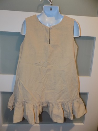 Hipdaisy Khaki Uniform Corduroy Pleated Jumper Dress Size 5 Girl's - Picture 3 of 3