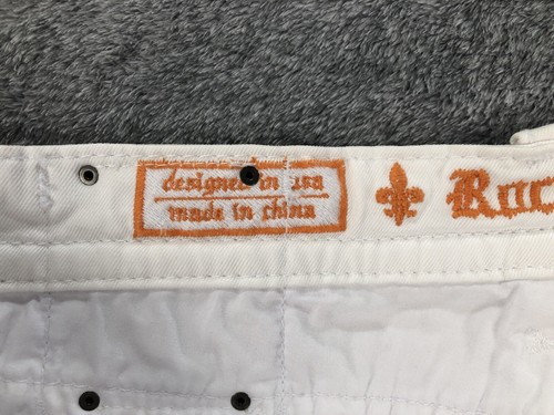 Rock Revival Mens Jack Shorts White Denim Embroidered Studded Size 42 NEW - Picture 11 of 23