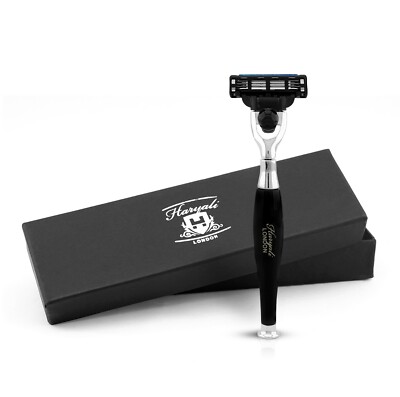 3 Edge Rasierer für Herren, Damenrasierer, Smart Grip Herrenrasierer, Bartrasierer schwarz