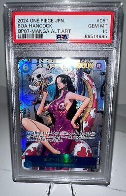 PSA 10 Boa Hancock OP07-051 Comic Parallel Manga Alt Art ONE PSA 10 Boa Hancock OP07-051 Comic Parallel Manga Alt Art ONE