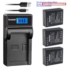 Kastar Fully Decoded Battery LCD Charger for Olympus BLH1 BCH1 OM-D E-M1 Mark II