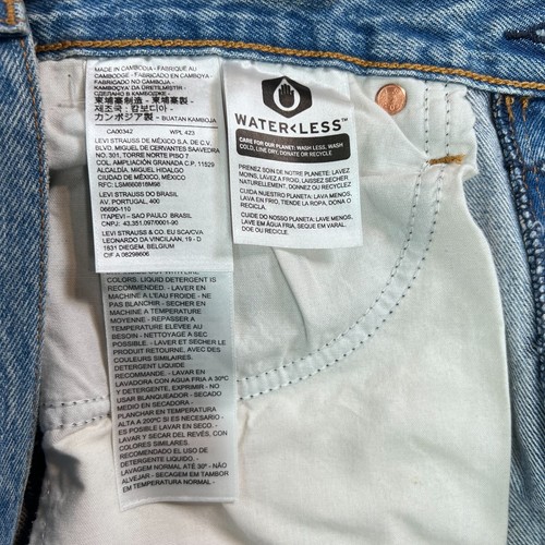 Levi's Wedgie Jeans Womens Size 30x28 Blue High Rise Tapered Leg Premium NEW - Bild 9 von 16