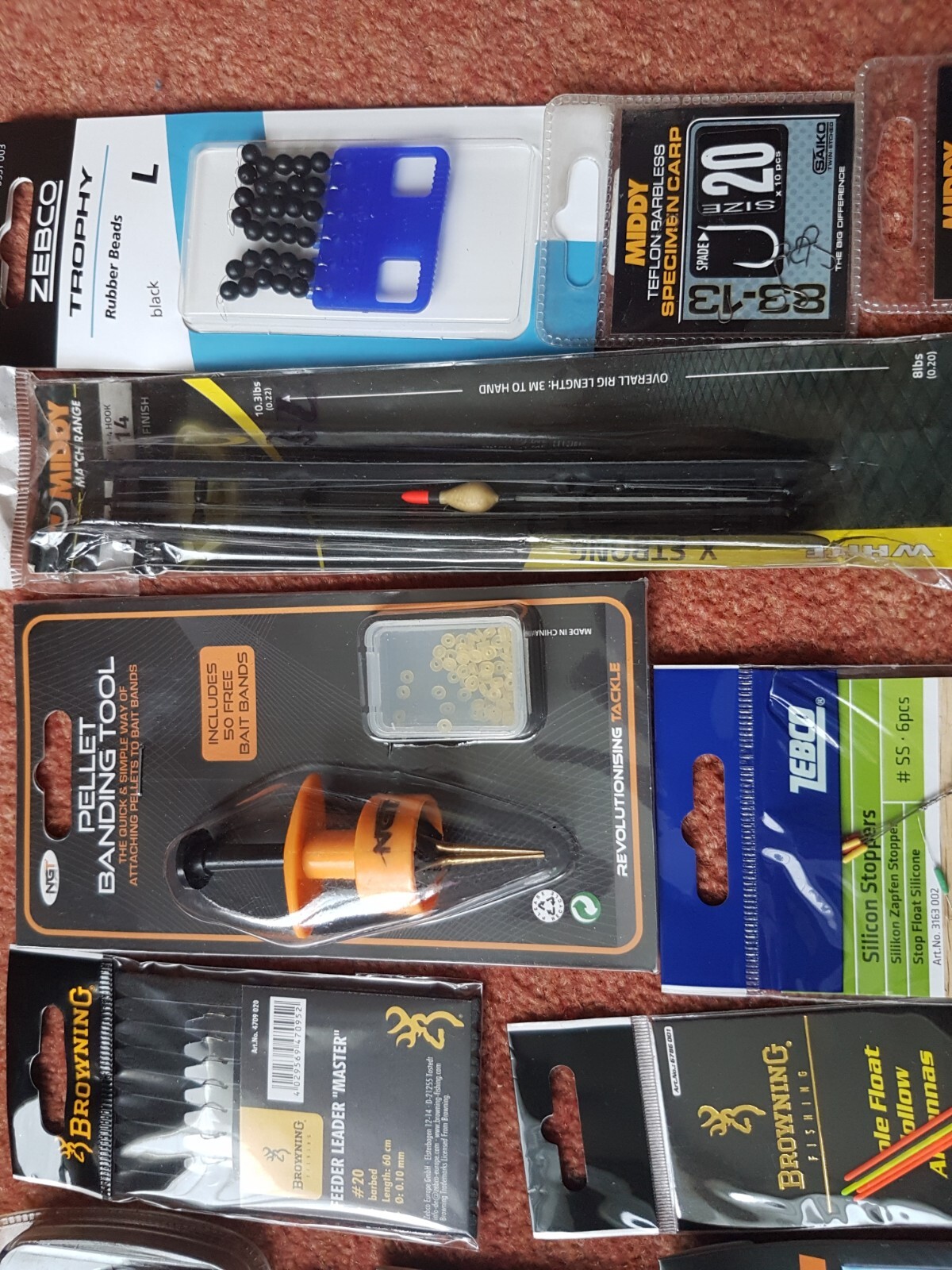 Job Lot Coarse Fishing Tackle Hooks, Line, Pellet Bander & more NEW RRP