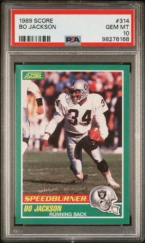1989 Score Football #314 Bo Jackson Oakland Raiders PSA 10 GEM MINT | eBay