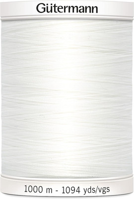 Gutermann Sew-All Thread 1,094Yd, Nu White