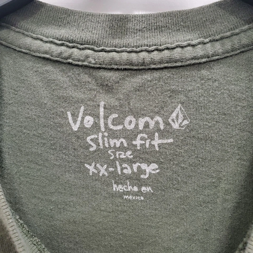 Volcom Unisex Slim Fit Maui Hawaii Olive Short Sleeve Graphic Tee Adult XXL - Image 4 of 4