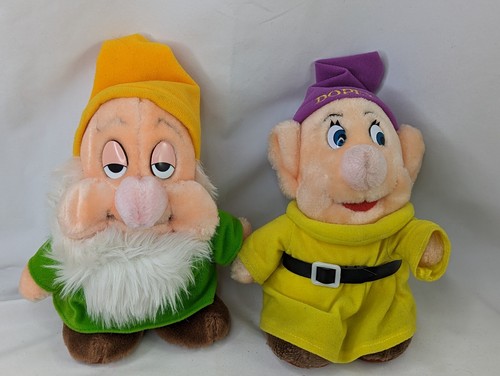 Disney Dopey Sleepy Dwarf Plush 8 Inch Snow White Stuffed Animal Toy