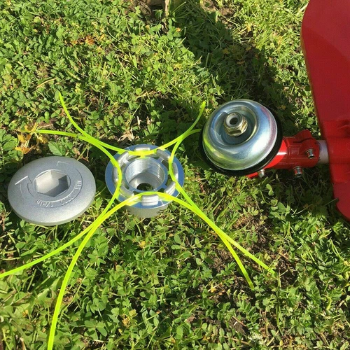 Alu Doppelfadenkopf für Motorsense Rasentrimmer Fadenspule Mähkopf Freischneider - Bild 10 von 11