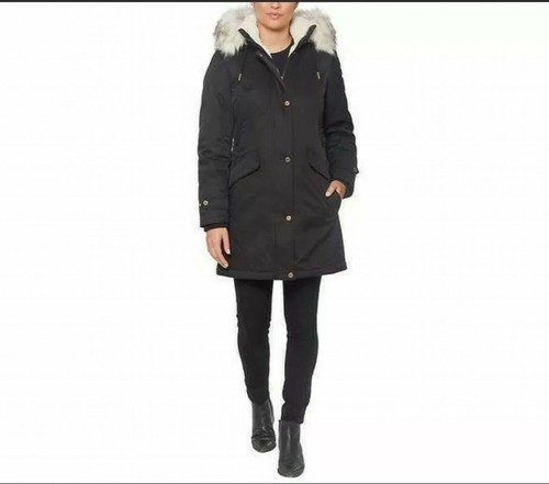 1 Madison Expedition Women's Faux Fur Trim Parka Jacket Coat C3 - 第 1/7 張圖片