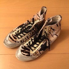 GOLDEN GOOSE FRANCY Tiger Pattern MultiColor Studs EU:36 US:6 Women Sneakers