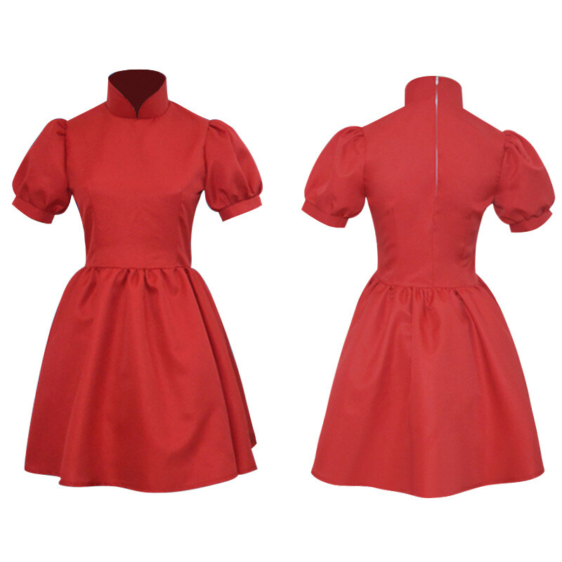 ponyo red dress Ponyo on the Cliff by the Sea Ponyo Cosplay Costume Red Shorts Dress