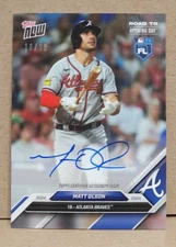 2024 Topps Now Road to Opening Day Matt Olson Auto Blue /99 Atlanta Braves