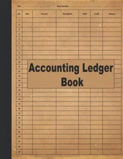 Accounting Ledger Book: Business Income Expense Accounting Journal Entry Book