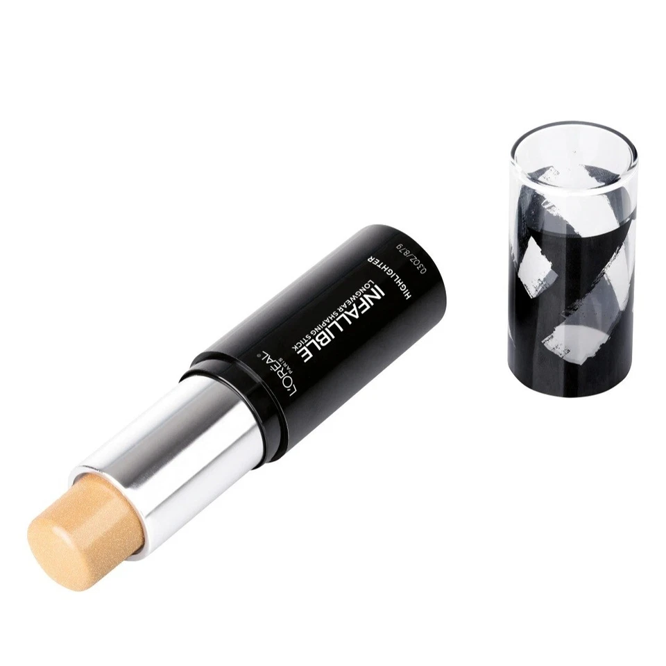 L'Oreal Paris Infallible Longwear Shaping Stick Highlighter 42 Gold is Cold New - Image 3 of 4