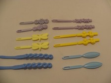 Set of 12 Vintage Children's Hair Barretts