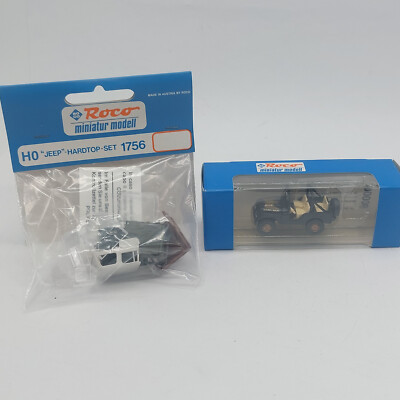 Roco H0 1702 Jeep Golden Eagle schwarz + Hardtop 1756