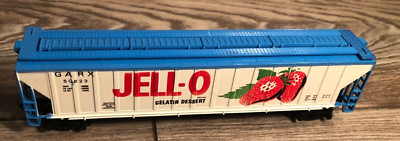 JELL-O VINTAGE 1970s HO SCALE TYCO COVERED HOPPER CAR GARX 50823 1:87 GAUGE NICE