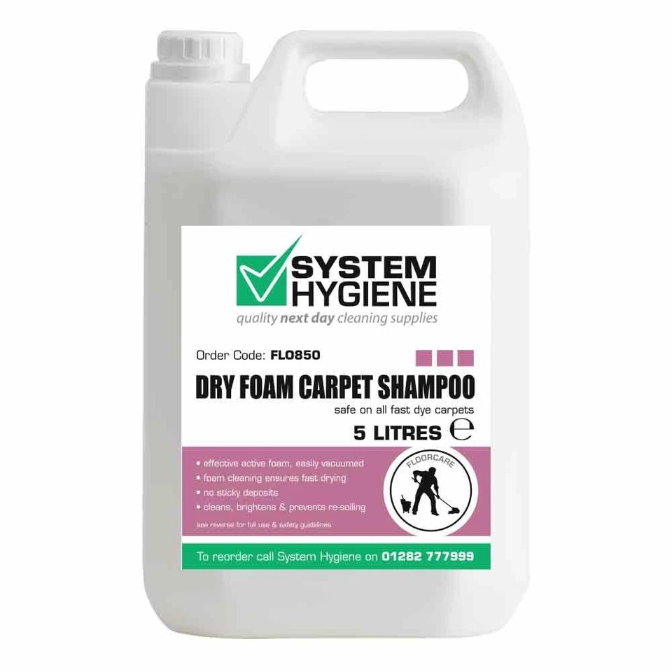 System Hygiene Dry Foam Carpet Shampoo Cleaning Carpets Ideal For Kirby's vacuum