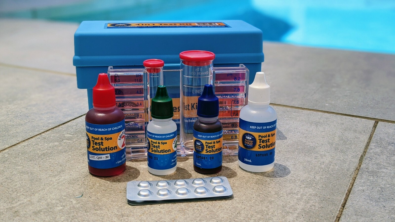 Aussie Gold 4 in 1 Swimming Pool Water Test Kit eBay