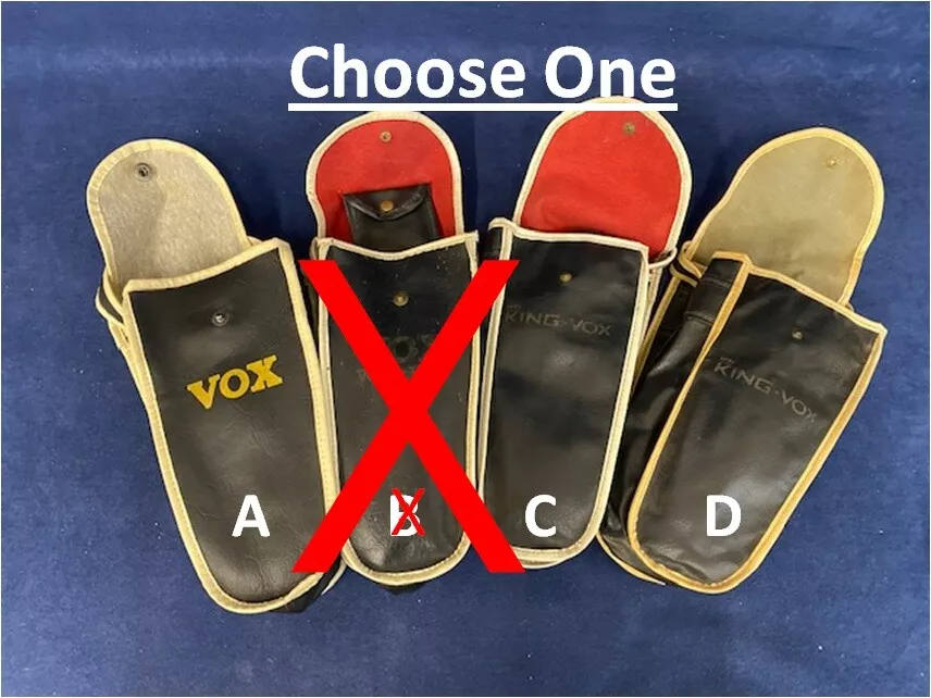 Vintage 60's Vox/King Vox Wah-Pedal Carry Bag - Choose One - Gently Used