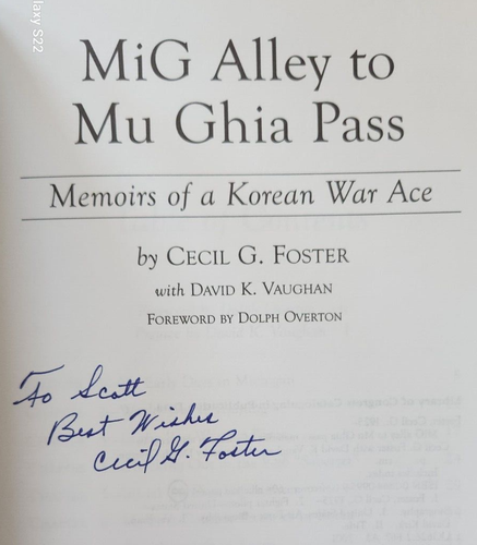 MIG Alley Korean War Fighter Aces 3 SIGNED book Mahurin, Foster, Buttelmann NEW - Picture 5 of 6