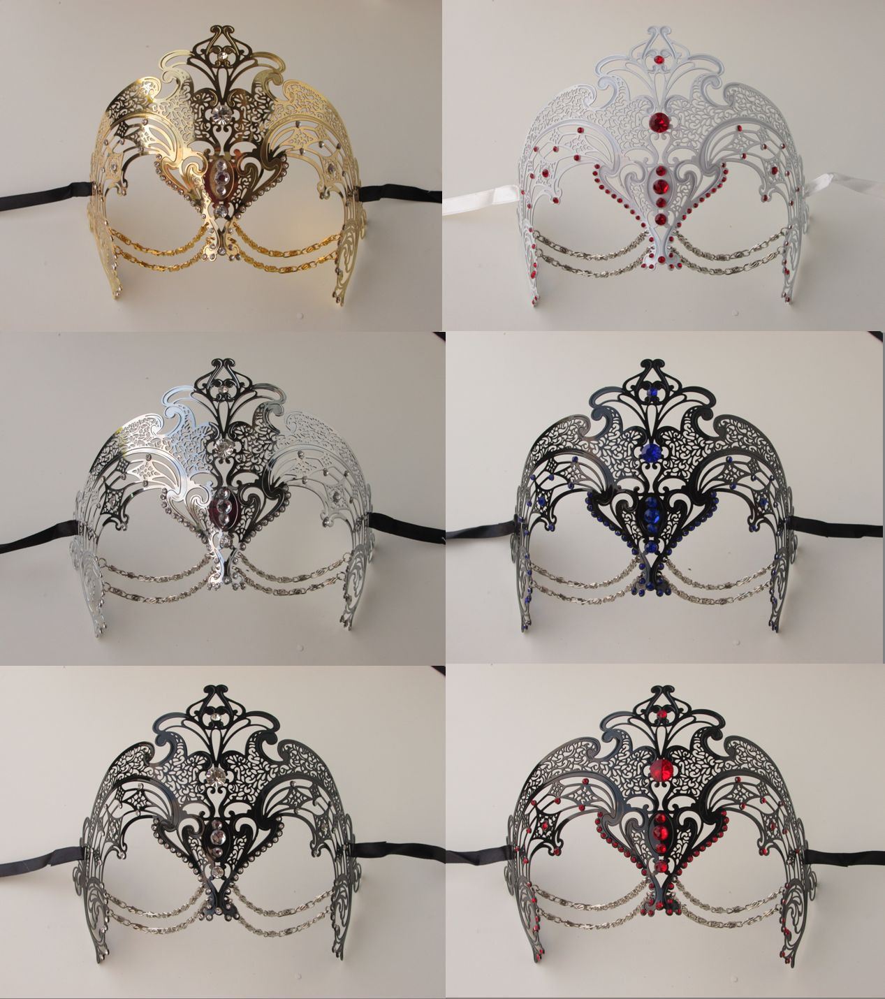 MASCARADA VENECIANA CORTE LÁSER DISFRAZ MÁSCARA CADENA METAL BAILARINA DEL VIENTRE PERSA