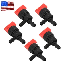 5pcs 1/4" InLine Straight Fuel Gas Cut-Off/Shut-Off Outdoor Small Engine Valve