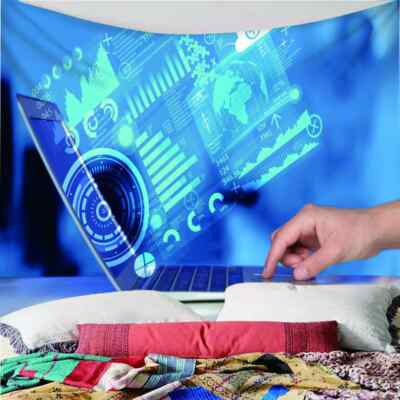 Sophisticated Computer 3D Wall Hang Cloth Tapestry Fabric Decorations Decor