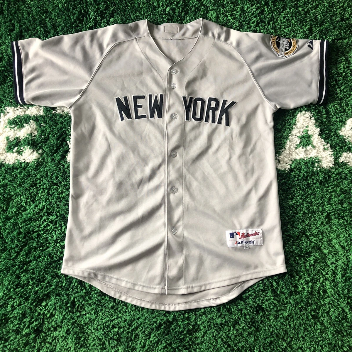 New York Yankees Jersey Men’s Large Yankee Stadium Inaugural Season Grey