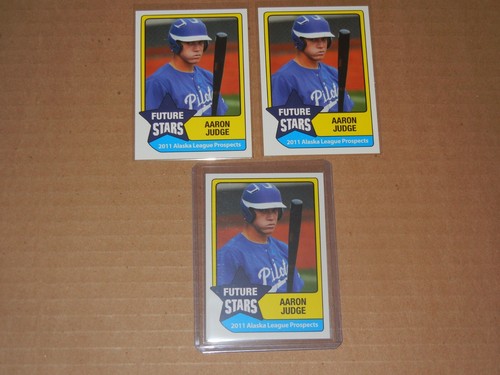 AARON JUDGE FUTURE STARS 2011 ALASKA LEAGUE PROSPECTS LOT OF (3) NY YANKEES