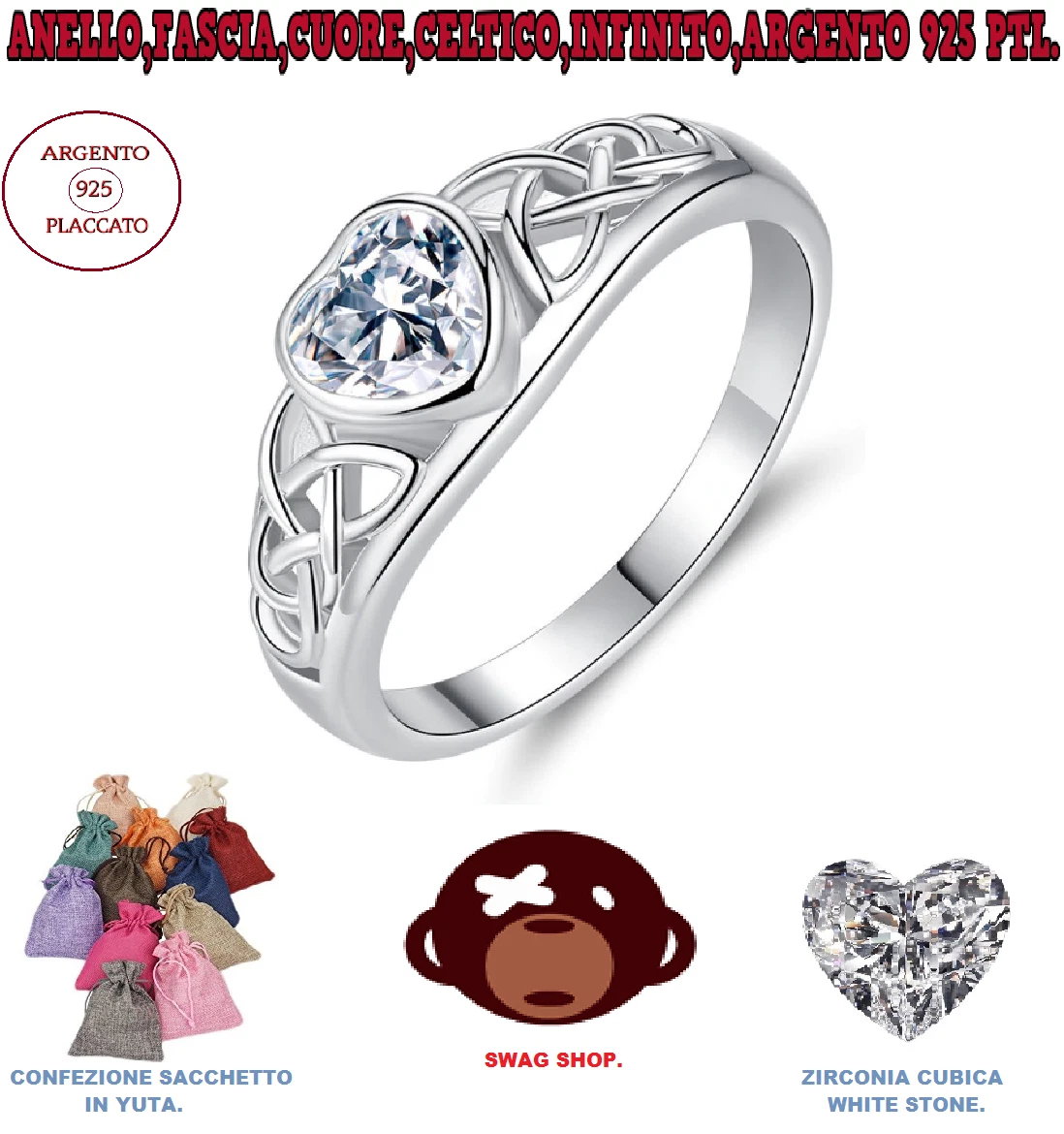 KRFY Anelli Argento Per Donne Ragazze Argento 925 Anelli Aperto - Foto 9