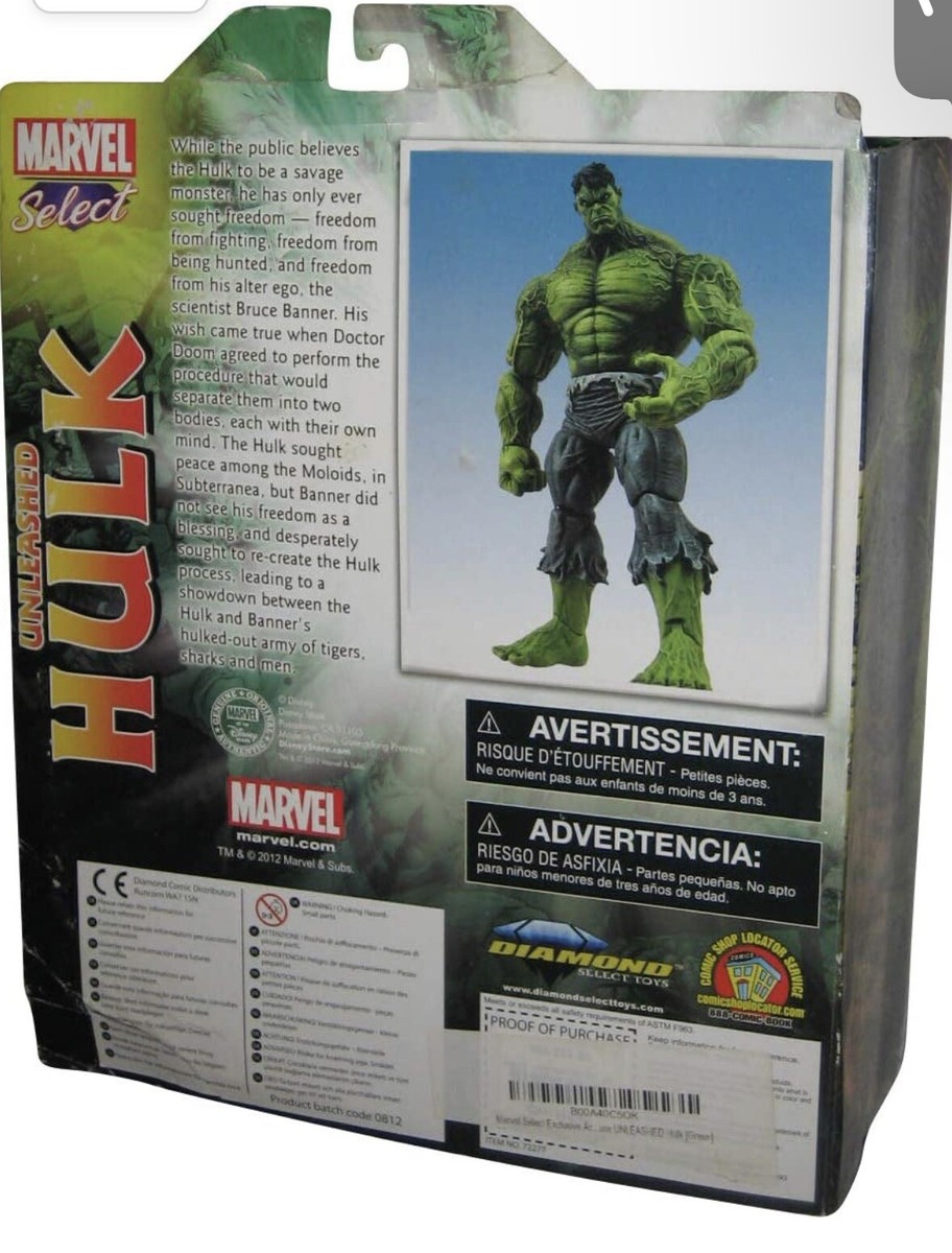 Diamond Toys Marvel Select Unleashed Hulk- Action Figure | eBay