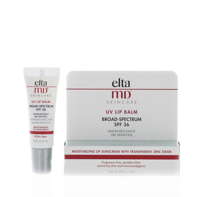 Elta MD UV Lip Balm Broad Spectrum SPF 36 8g 0.28oz EXP 04/2025 AUTHENTIC NEW FA