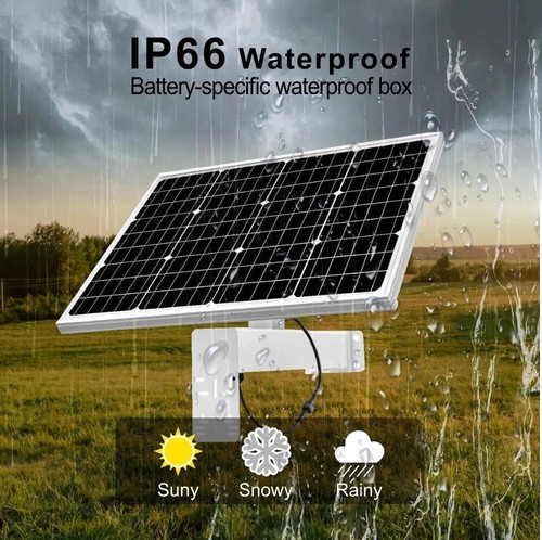 40W Solar Panel Kit with 40A Battery, 12VDC 2.5A Output for CCTV Camera - Afbeelding 4 van 10