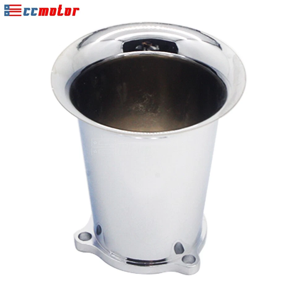 Limpiador de admisión de aire carburador CV Billet Velocity Stack cromado para Harley Foto 3 de 4